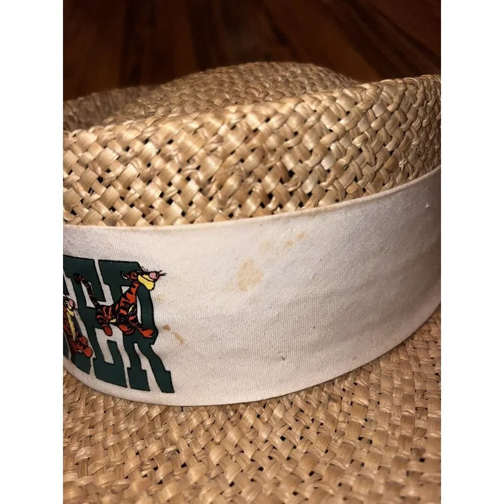 Walt Disney Rare Vintage VTG Goofy's‎ Hat Co. Tigger Straw Hat Sun